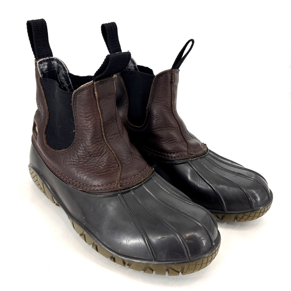Baffin‎ Boots Mens Size 8 Brown Black Waterproof Ankle Duck Rain Snow Winter